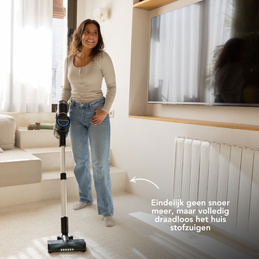 TV1 Aspirateur vertical sans fil - 90 minutes d'autonomie