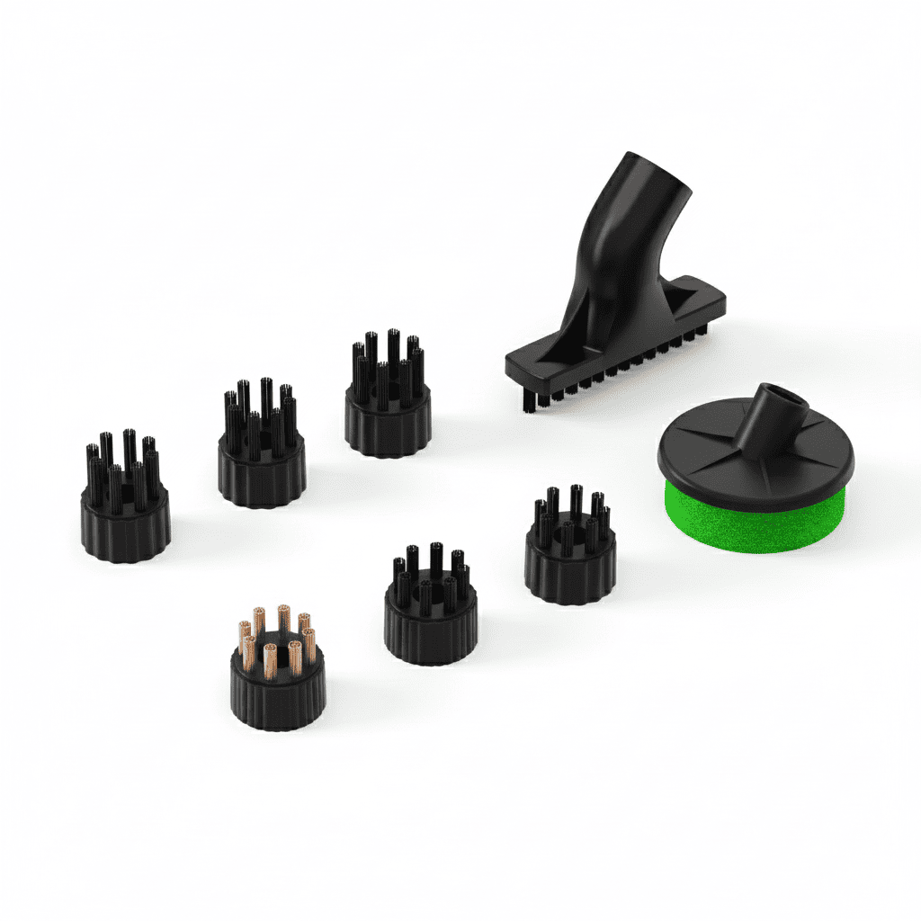 Ensemble supplémentaire de 7 brosses pour Nettoyeur Vapeur TS3