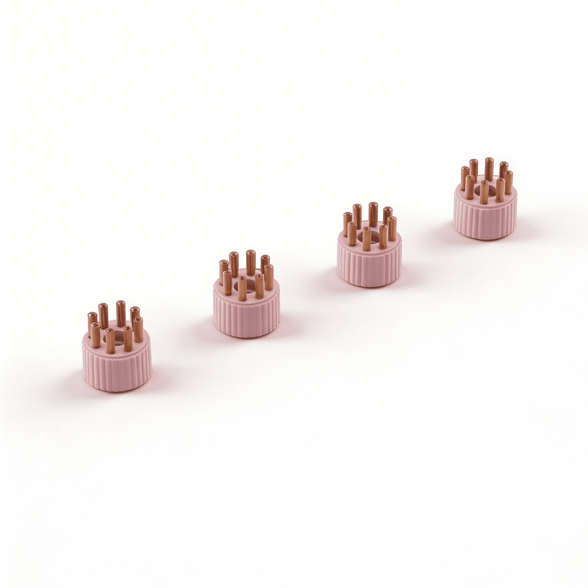 Jeu supplémentaire de 4 brosses en acier TS2 ROSE ÉDITION LIMITÉE