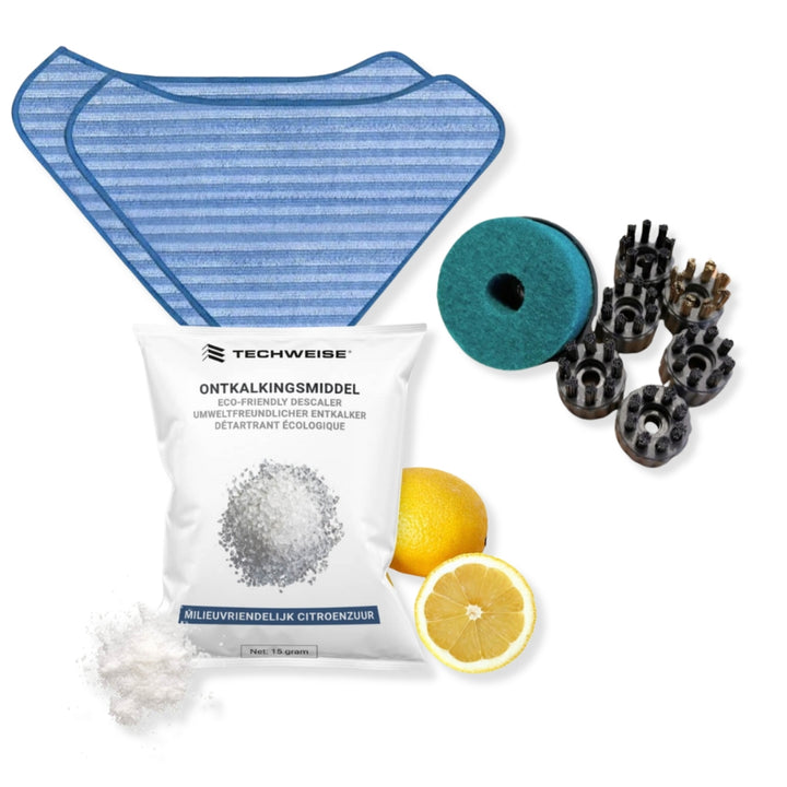 Kit d'accessoires TS2 : brosses supplémentaires, détartrant & chiffons à franges