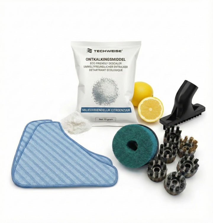 Kit d'accessoires TS2 : brosses supplémentaires, détartrant & chiffons à franges